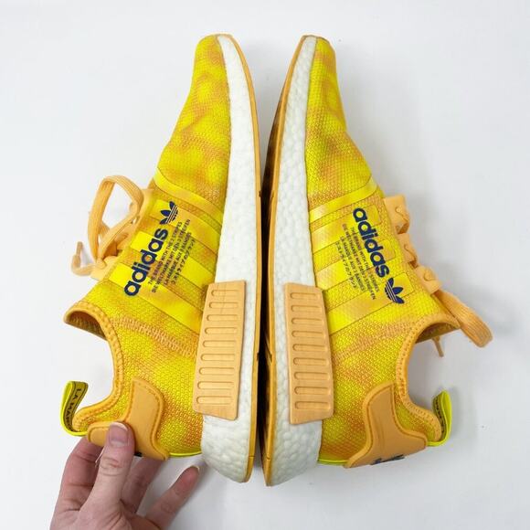 Adidas Yellow/Orange NMD R1 Casual Sneakers Lace Up Men's Size 13 EUC - Picture 5 of 9